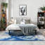 Tapis bleu / gris Lunaire-2131691000