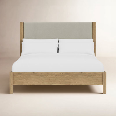 Laroche Upholstered Oak Bed