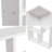 5-tier Modern Geometric Asymmetrical Bookcase, Open Back Etagere Display Shelf-396159929