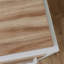Bureau avec broche rustique, finition brune