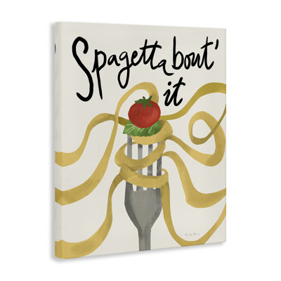 "Drôle de spaghetti", art mural sur toile par Farida Zaman