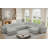 8-Piece Modular Sectional Sofa With 2 Ottomans, U-Shaped Configurable Living Room Couch-1612278634