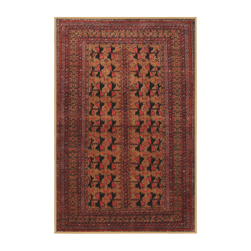 Tapis brun Southwestern, Rectangle 5 pi x 8 pi