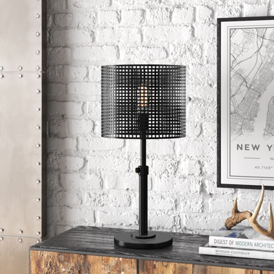 Lampe de table noire 29 po Bailin