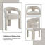 Chaise d'appoint rembourrée (ensemble de 2)
