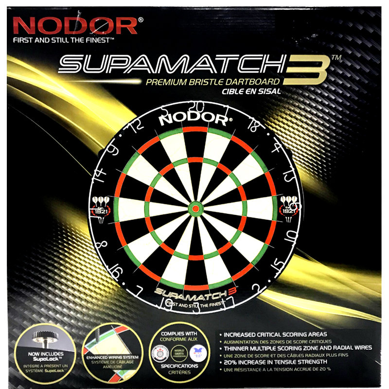 Jeu de fléchettes à 3 poils Supamatch