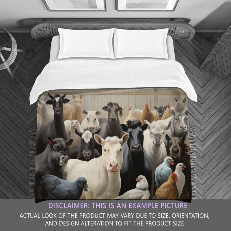 Farm Animals Animal Bedding, Twin Comforter