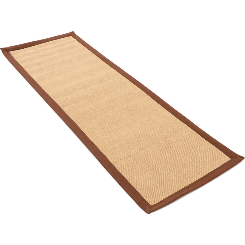 Sisal Hand Woven Brown Rug, Runner 80 x 500cm