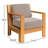 Chaney Teak Patio Chair with Sunbrella® Cushions-2038710525