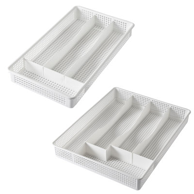 Cutlery Tray Set White