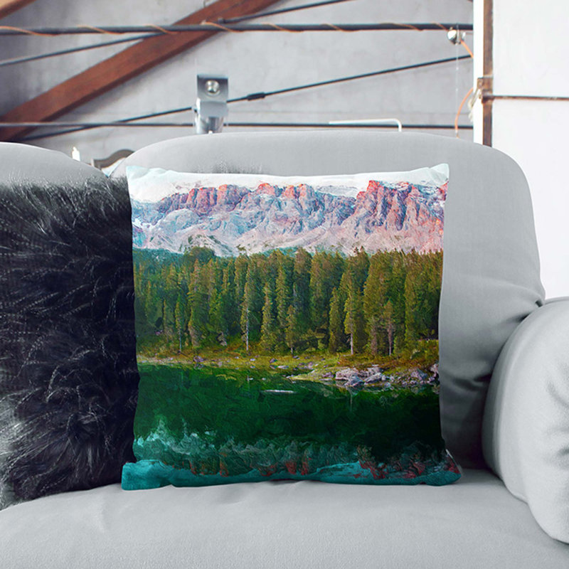 Square Throw Cushion, 40cm H x 40cm W x 15cm D