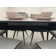 Benedick Extendable Glass Top Metal Base Dining Table