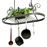 Decor Oval Hanging Pot Rack