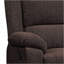 Fauteuil inclinable brun avec accoudoirs coussinés
