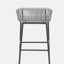 Tabouret de bar d'extérieur gris clair La Push, ensemble de 2