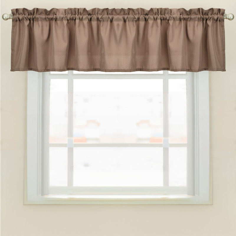 Ennis Tailored Window Valance, Taupe