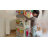 4 Tier Kids Rotating Bookshelf, 360°display Spinning Bookshelf Tower, Floor Standing Bookcase-1071131897