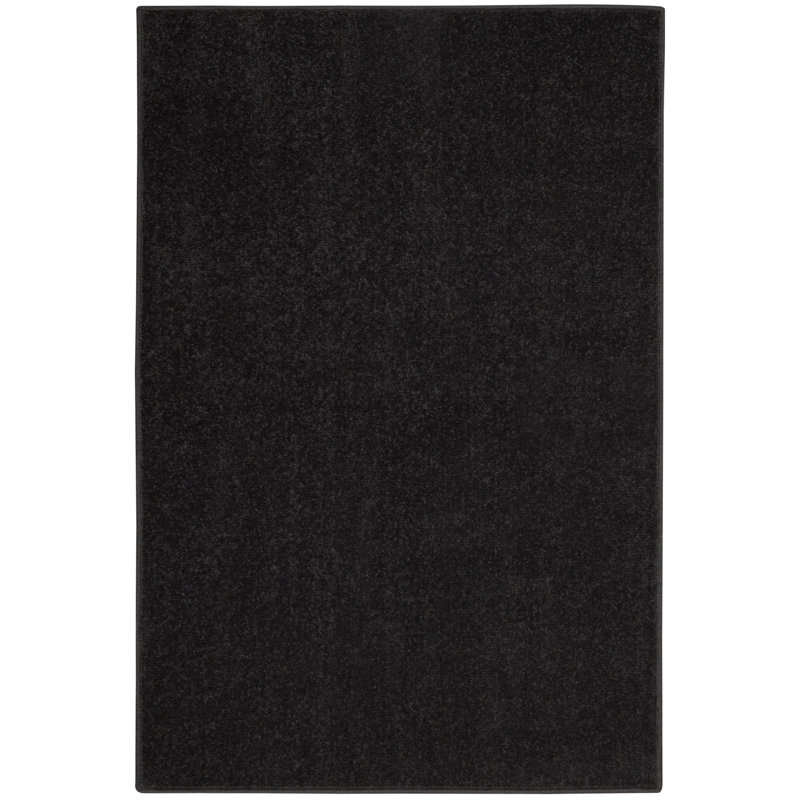 Tapis intérieur / extérieur noir Nourison Essentials, Rectangulaire 7 pi x 10 pi