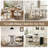 Linen Leather Solid Wood Side Dining Chairs-2124844283