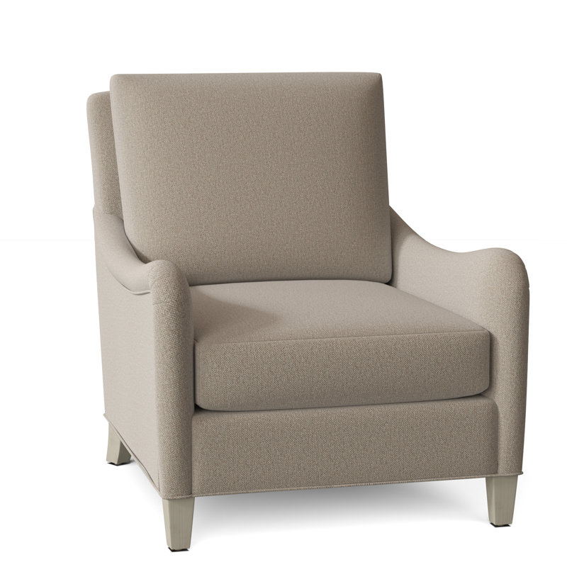 Smythe 31.5" W Armchair, Espresso, 8789 Sage 100% Polyester