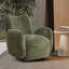 Fauteuil d'appoint pivotant à 360 °, fauteuil rembourré en chenille de 32,48 po de large avec dossier amovible-129241837