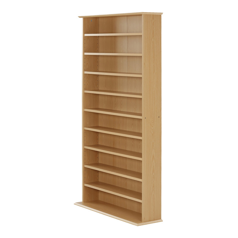 160.5cm H Media Shelves, Beech