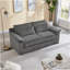 74 Inch Cloud Corduroy Loveseat Sofa, Modern Comfy Couch For Living Room And Small Spaces, Gray-519638489