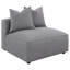 Chaise sans accoudoirs rembourrée Femme Gris-314976087