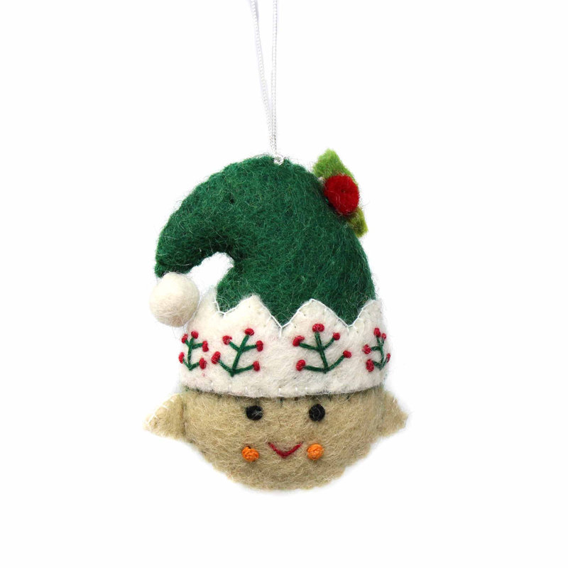 4'' Handmade Fabric Hanging Figurine Ornament
