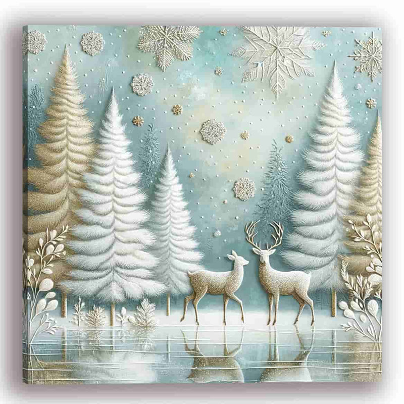" Enchanted Winter Forest ", 30" H x 30" W x 1.5" D