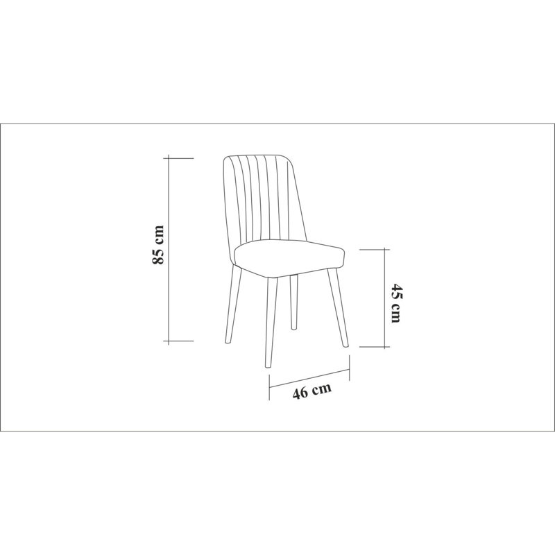 Chaise d'appoint empilable Harpenden, Blanc