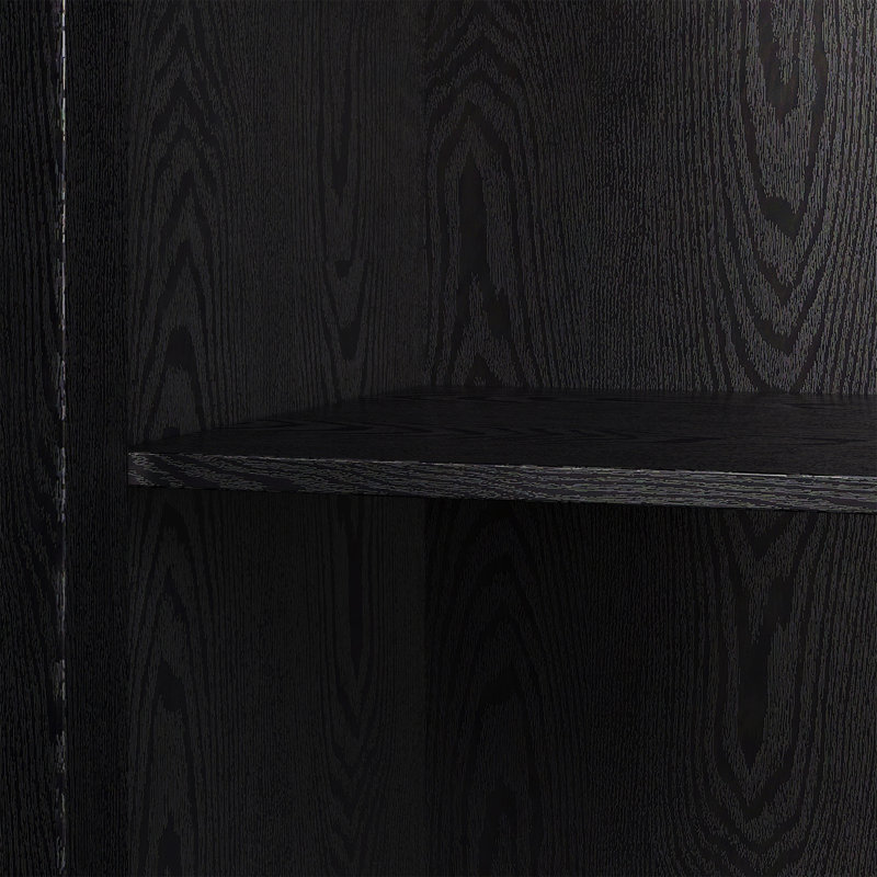 Armoire de rangement arquée avec portes en rotin