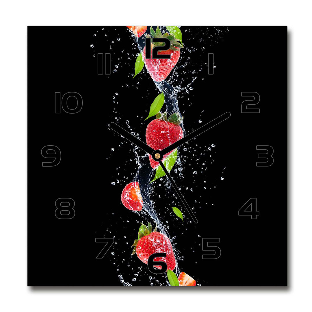 Analoge Wanduhr Strawberries and Water 60 cm Geräuschlos