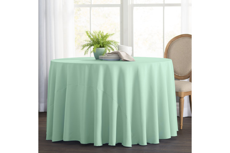 Wayfair Basics Solid Color Round Tablecloth
