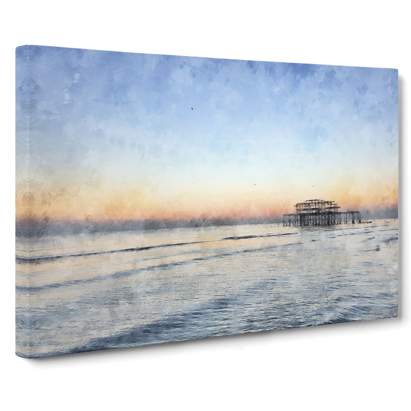West Pier At Brighton Beach Vol.1 - Wrapped Canvas, 40cm H x 60cm W x 3cm D