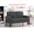Smyre 53" Square Arm Loveseat-1135865879