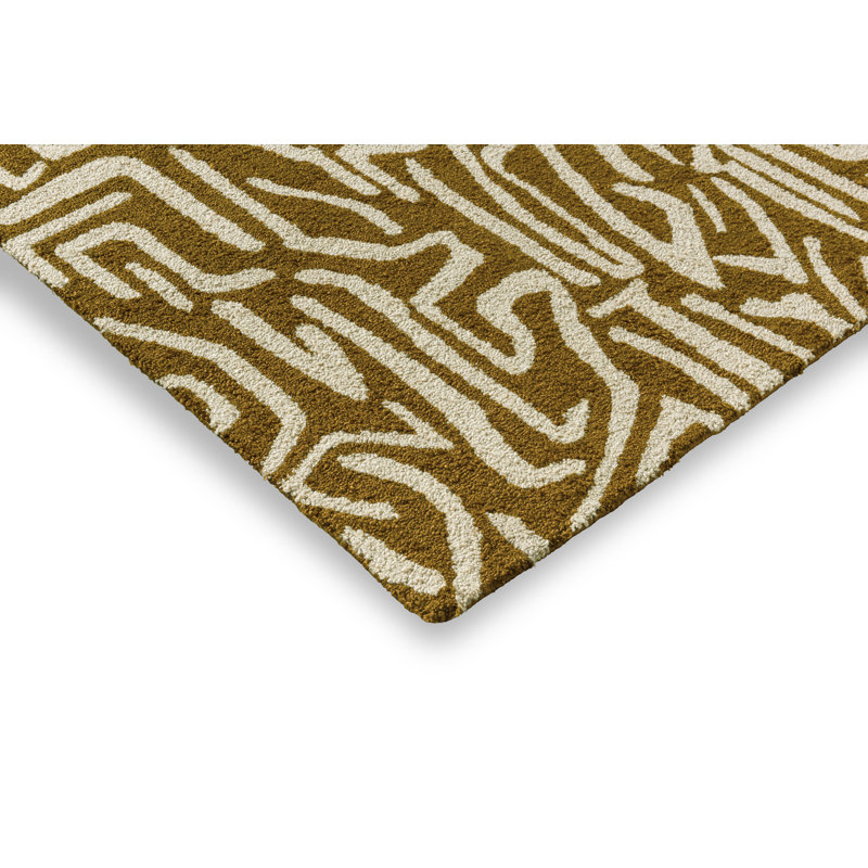 Melodic Hand Tufted Abstract Area Rug, Rectangle 6'6" x 9'2"