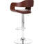 Canapé rond de style américain moderne avec dossier rembourré, assise en similicuir pivotant à 360°, mousse haute densité, hauteur réglable, revêtement en tissu, salle à manger