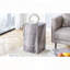 Table basse moderne en bois aggloméré avec motif texturé gris - Design élégant