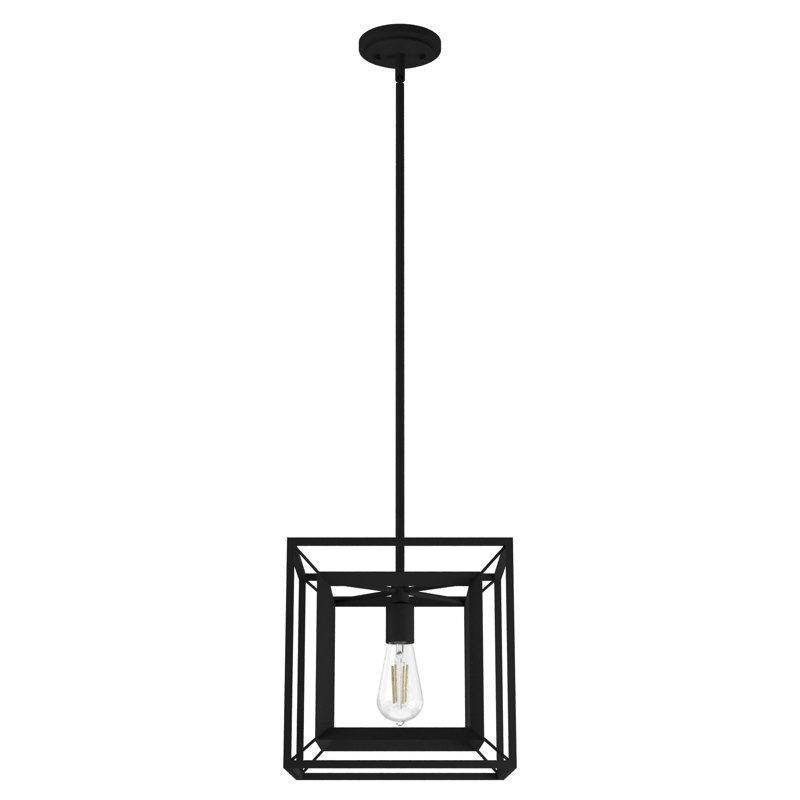 Doherty Convertible 1 - Light Pendant 12 Inch Ceiling Light Fixture, Natural Iron