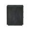 Table de chevet avec 3 tiroirs gris anthracite