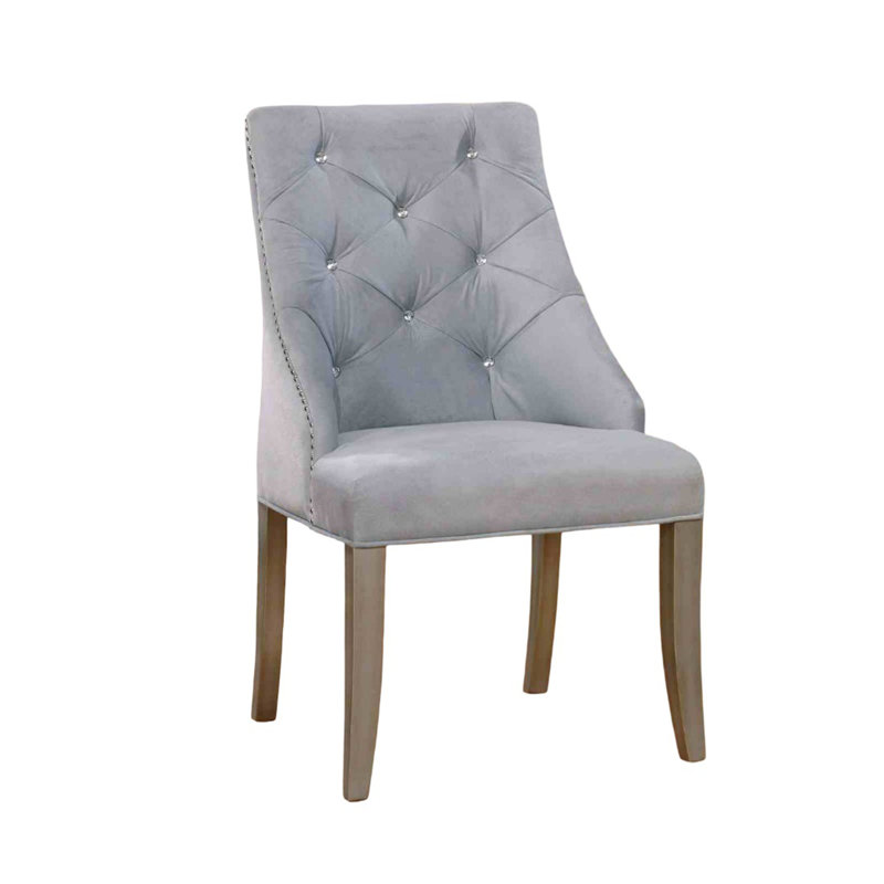 Chaise d'appoint style transitionnel 2 pièces