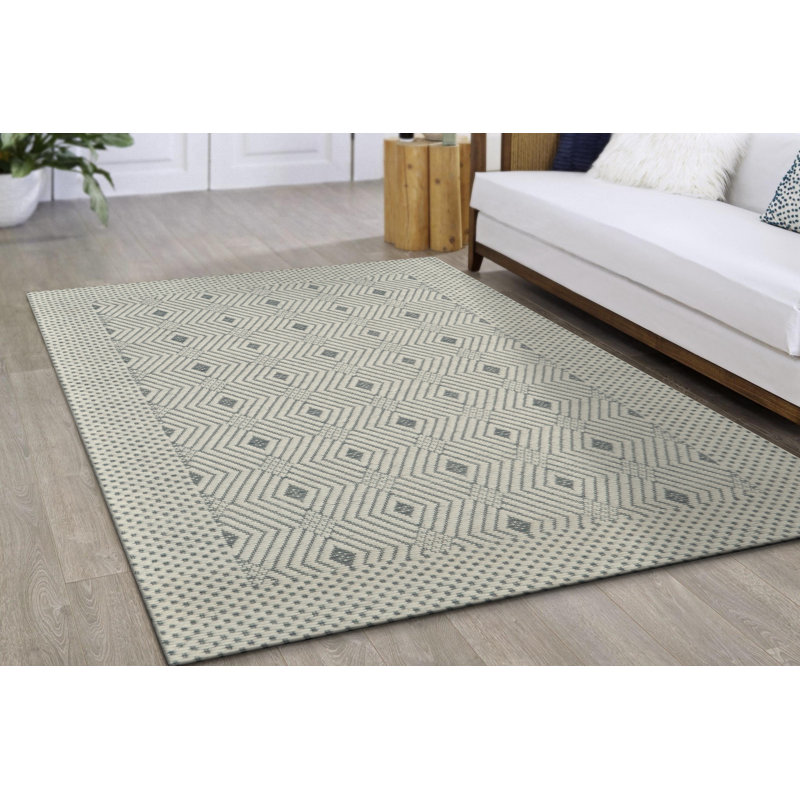 Geometric Indoor Rug, Rectangle 8' x 10'