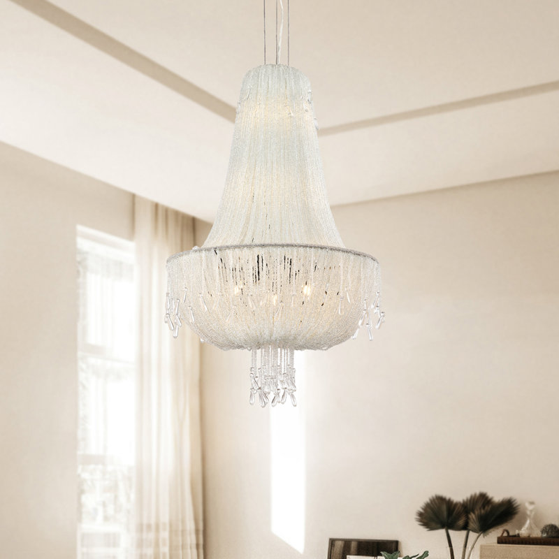 Lustre à 10 lumières Klevis, 36.25" H x 20.75" W x 20.75" D, 5