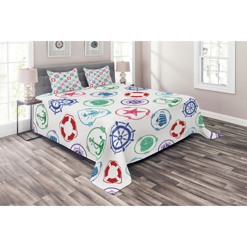 Coastal Polyester Coverlet