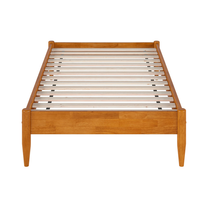 Structure de lit Anitia, Caramel clair, Simple