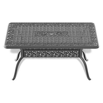 7 meubles de patio en aluminium avec coussins