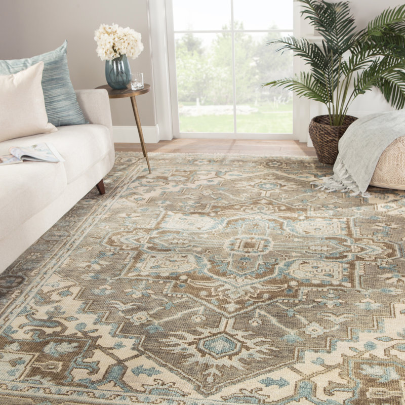 Winter Hand Knotted Wool Oriental Area Rug, Runner 3' x 12'