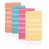 Fuchsia/Orange/Teal/Yellow