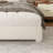 Haden Lambswool Boucle Upholstered Platform Bed Frame with Adjustable Headboard-107248018-106802336